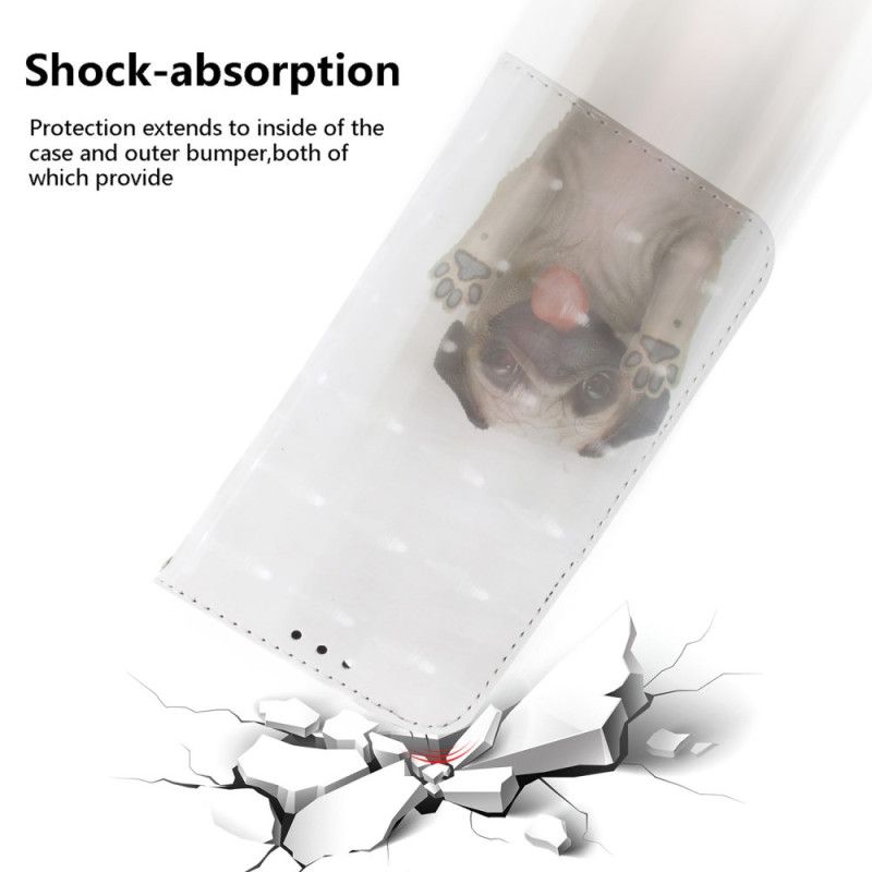 Folio-hoesje Xiaomi Redmi Note 15 Pro 5g Mopshond Met Bandjes