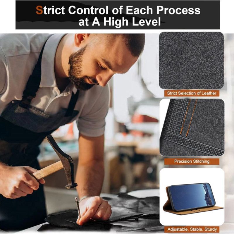 Folio-hoesje Xiaomi Redmi Note 15 Pro 5g Stiksels Bescherming Hoesje