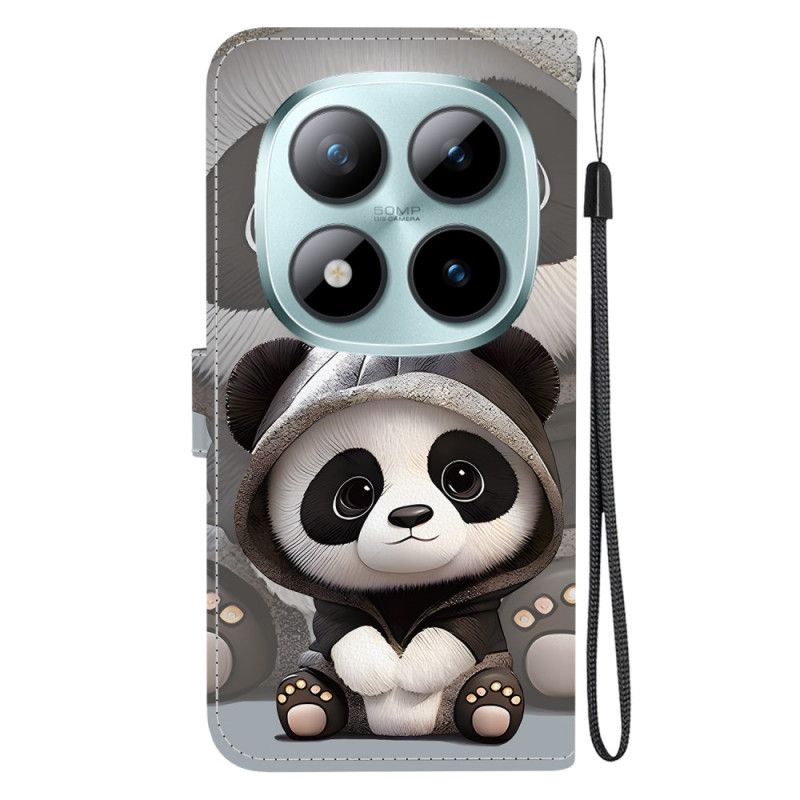 Folio-hoesje Xiaomi Redmi Note 15 Pro 5g Telefoonhoesje Baby Panda