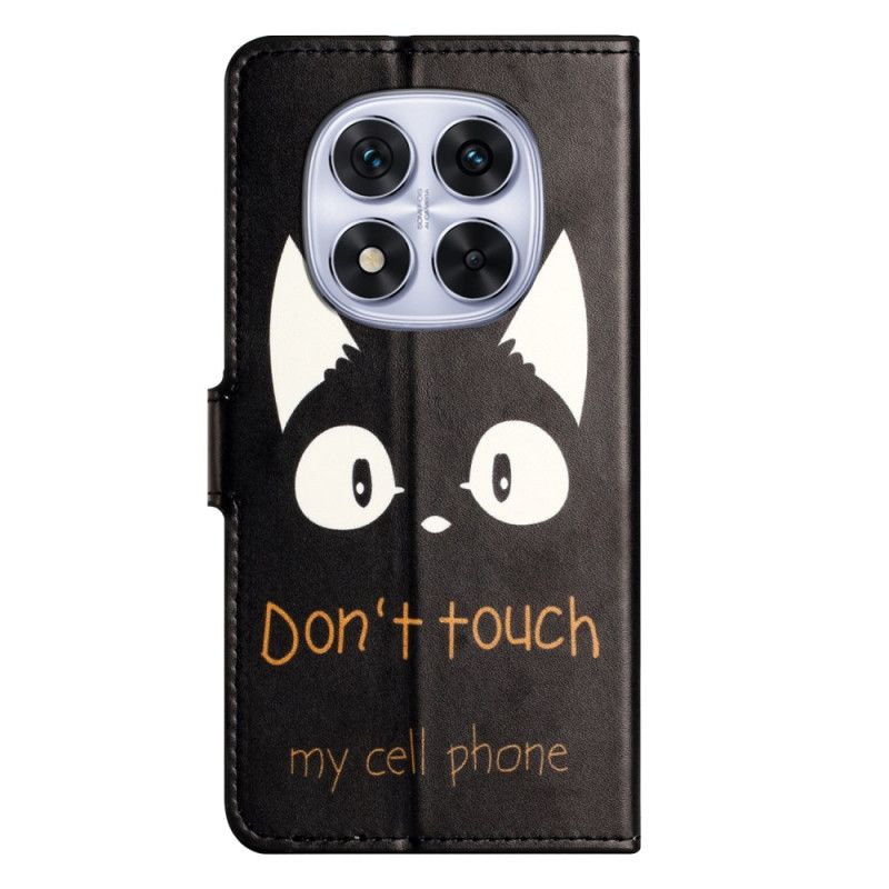 Folio-hoesje Xiaomi Redmi Note 15 Pro 5g Telefoonhoesje Don't Touch My Cell Phone