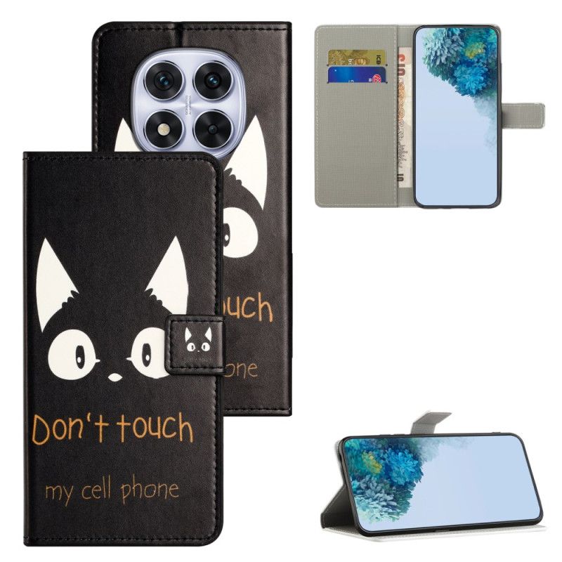 Folio-hoesje Xiaomi Redmi Note 15 Pro 5g Telefoonhoesje Don't Touch My Cell Phone