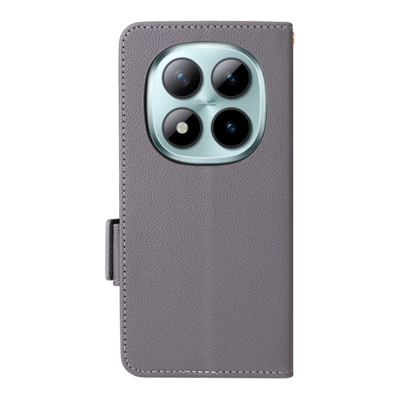 Folio-hoesje Xiaomi Redmi Note 15 Pro 5g Telefoonhoesje Kunstleer Met Bandje