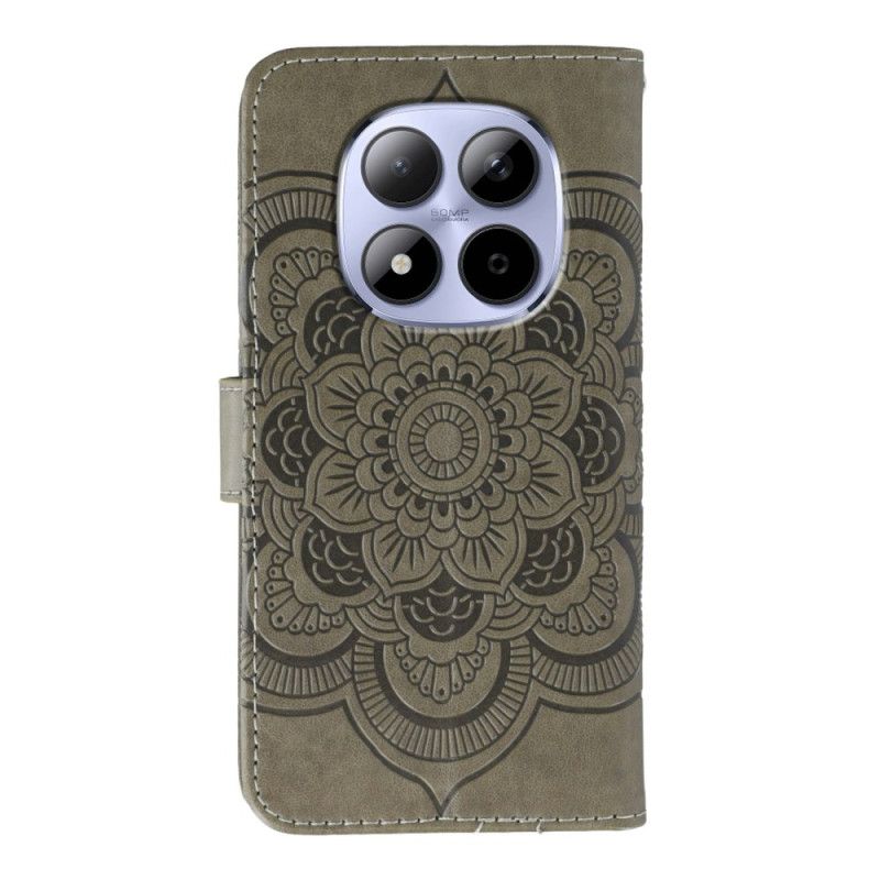 Folio-hoesje Xiaomi Redmi Note 15 Pro 5g Telefoonhoesje Mandala En Strass-steentjes