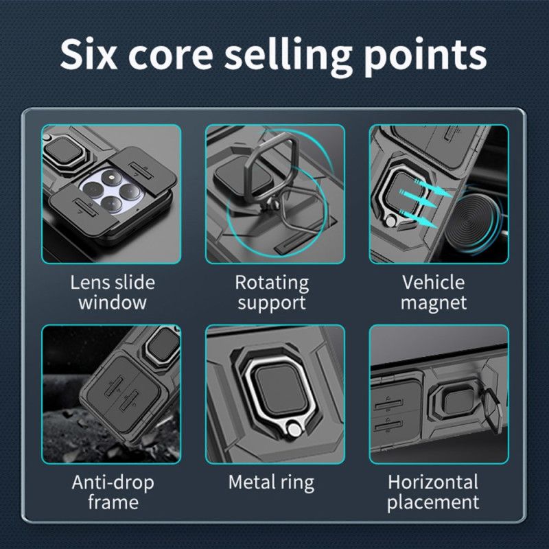 Hoesje Xiaomi Redmi Note 15 Pro 5g Duurzame Ring Met Lensdop