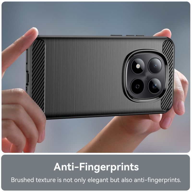 Hoesje Xiaomi Redmi Note 15 Pro 5g Geborsteld Koolstofvezel Bescherming Hoesje