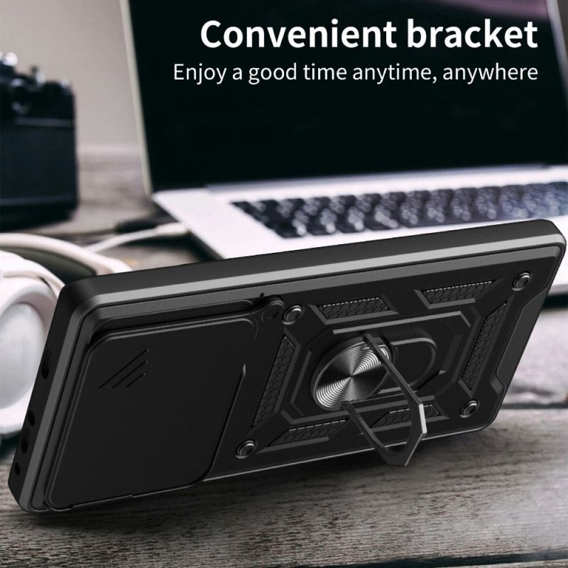 Hoesje Xiaomi Redmi Note 15 Pro 5g Schuifbare Cameracover En Standaard