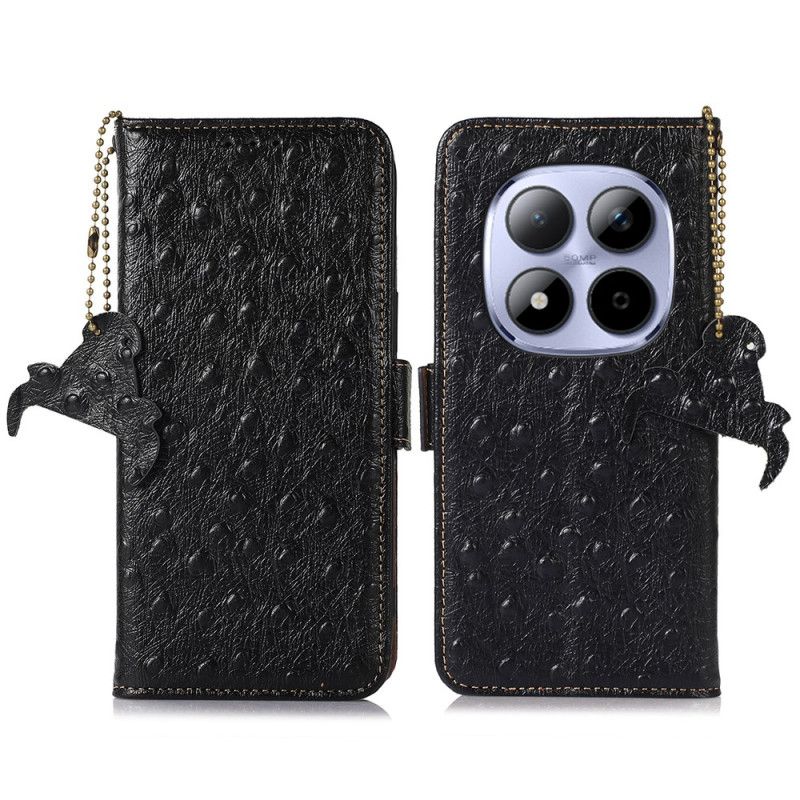 Leren Hoesje Voor Xiaomi Redmi Note 15 Pro 5g Gestructureerd Echt Leer