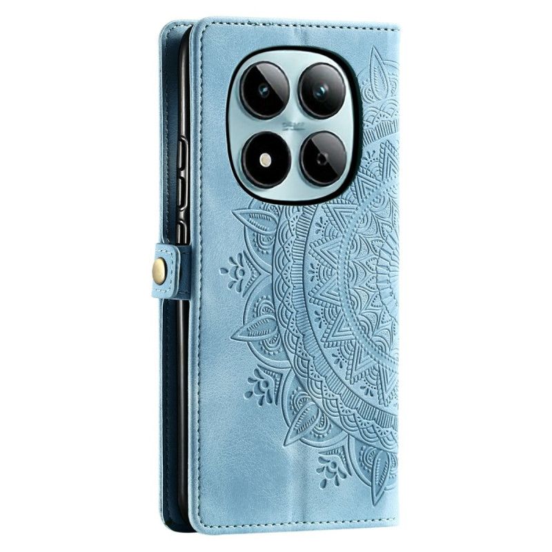 Leren Hoesje Voor Xiaomi Redmi Note 15 Pro 5g Mandala Suède-effect