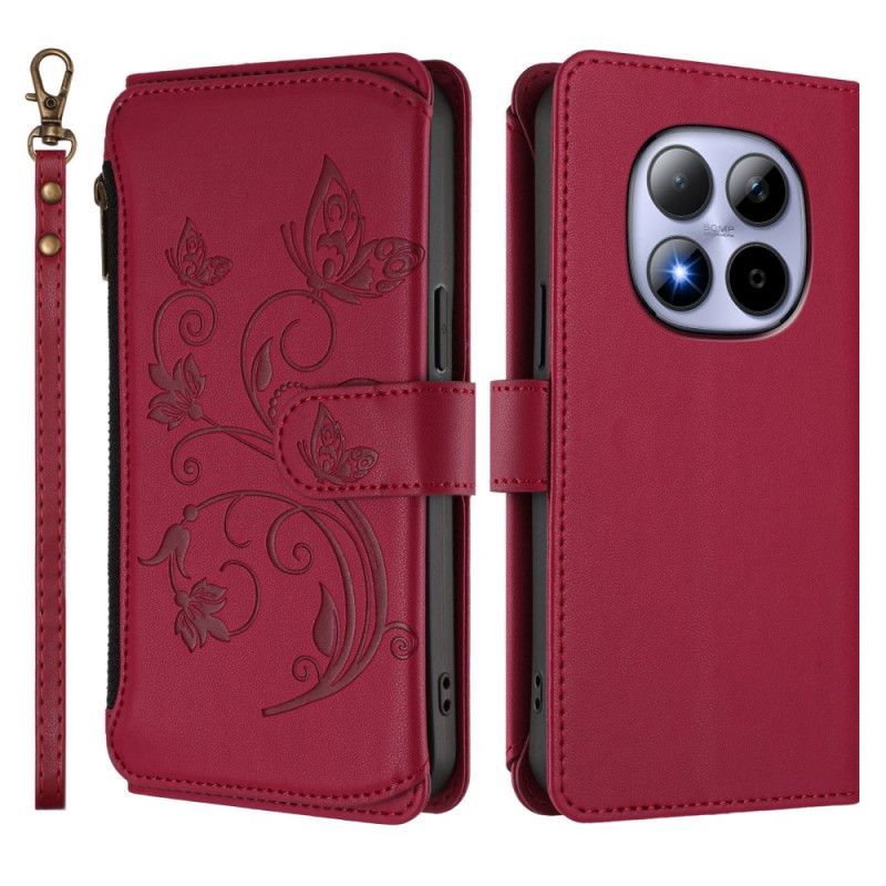 Leren Hoesje Voor Xiaomi Redmi Note 15 Pro 5g Portemonnee Met 6 Kaartsleuven