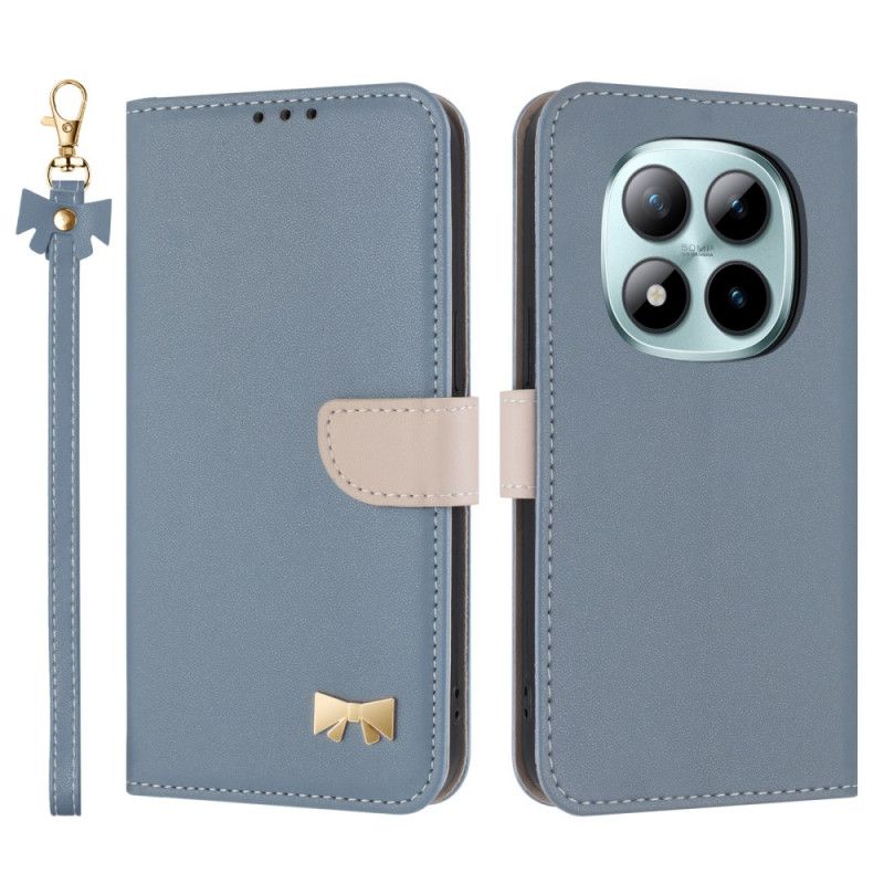 Leren Hoesje Xiaomi Redmi Note 15 Pro 5g Decoratieve Knoop