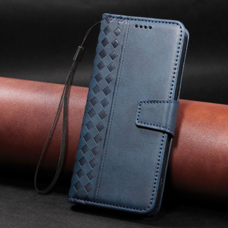 Leren Hoesje Xiaomi Redmi Note 15 Pro 5g Diamanten Rand Bescherming Hoesje