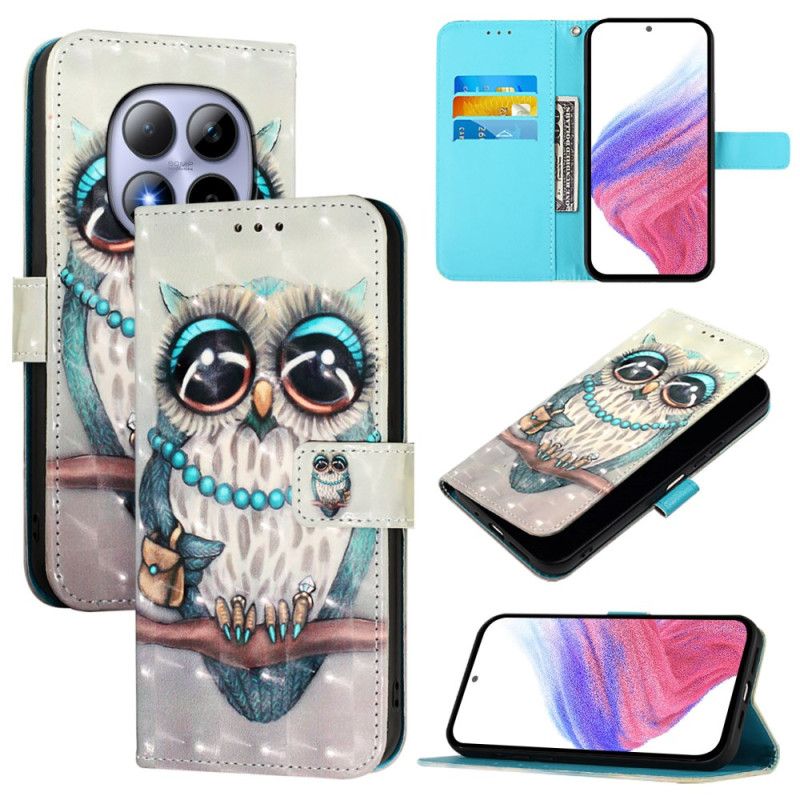 Leren Hoesje Xiaomi Redmi Note 15 Pro 5g Uil