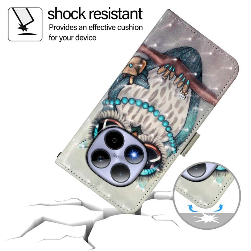 Leren Hoesje Xiaomi Redmi Note 15 Pro 5g Uil