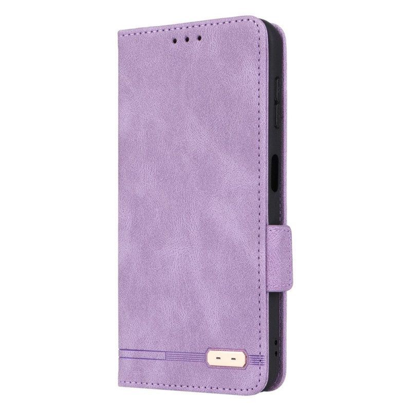 Bescherming Hoesje voor Samsung Galaxy A14 / A14 5G Folio-hoesje Leer Textuur