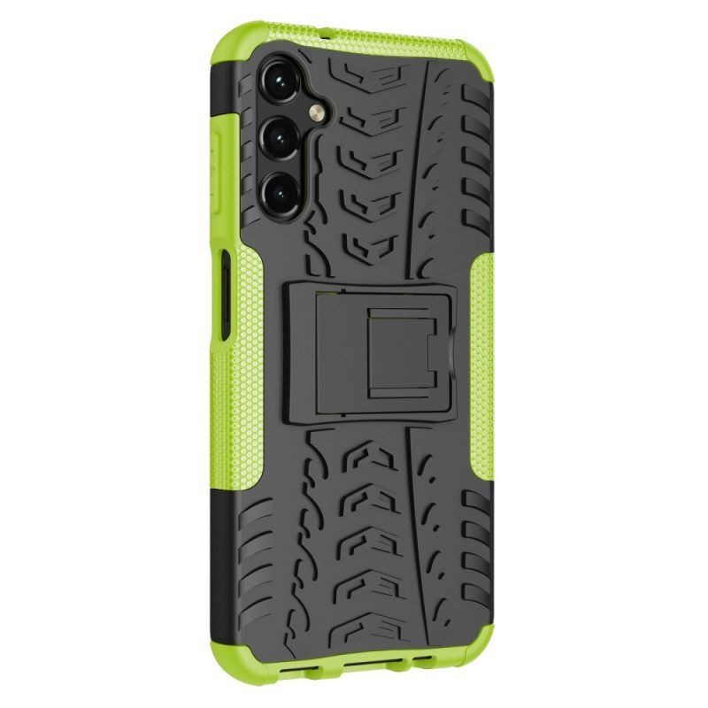 Hoesje voor Samsung Galaxy A14 / A14 5G Klassiek Leereffect Azns