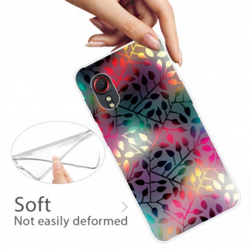 Cover Hoesje Samsung Galaxy Xcover 5 Telefoonhoesje Bladeren