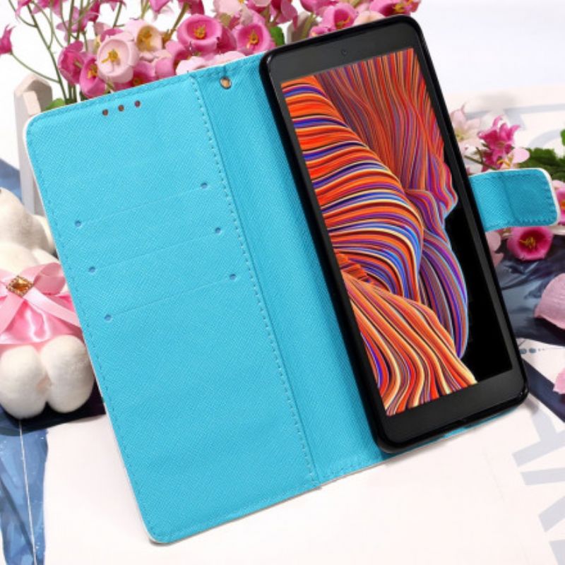 Flip Case Leren Samsung Galaxy Xcover 5 Miss Uil