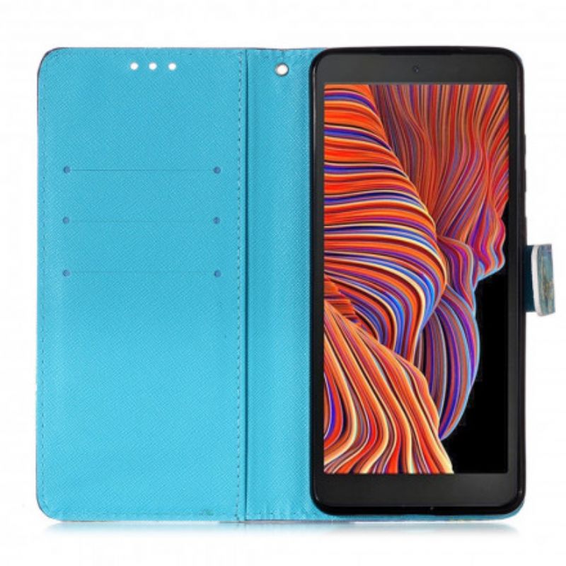 Flip Case Leren Samsung Galaxy Xcover 5 Miss Uil