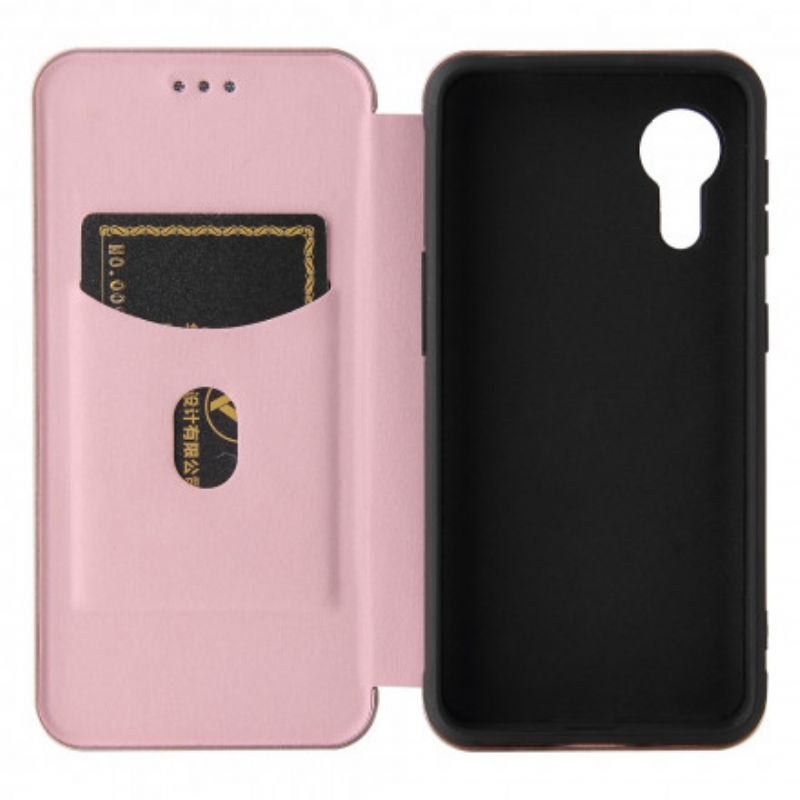 Folio-hoesje Samsung Galaxy Xcover 5 Koolstofvezel Bescherming Hoesje