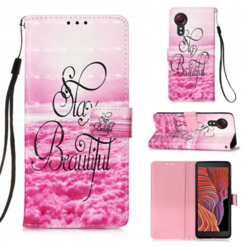 Folio-hoesje Samsung Galaxy Xcover 5 Telefoonhoesje Blijf Mooi