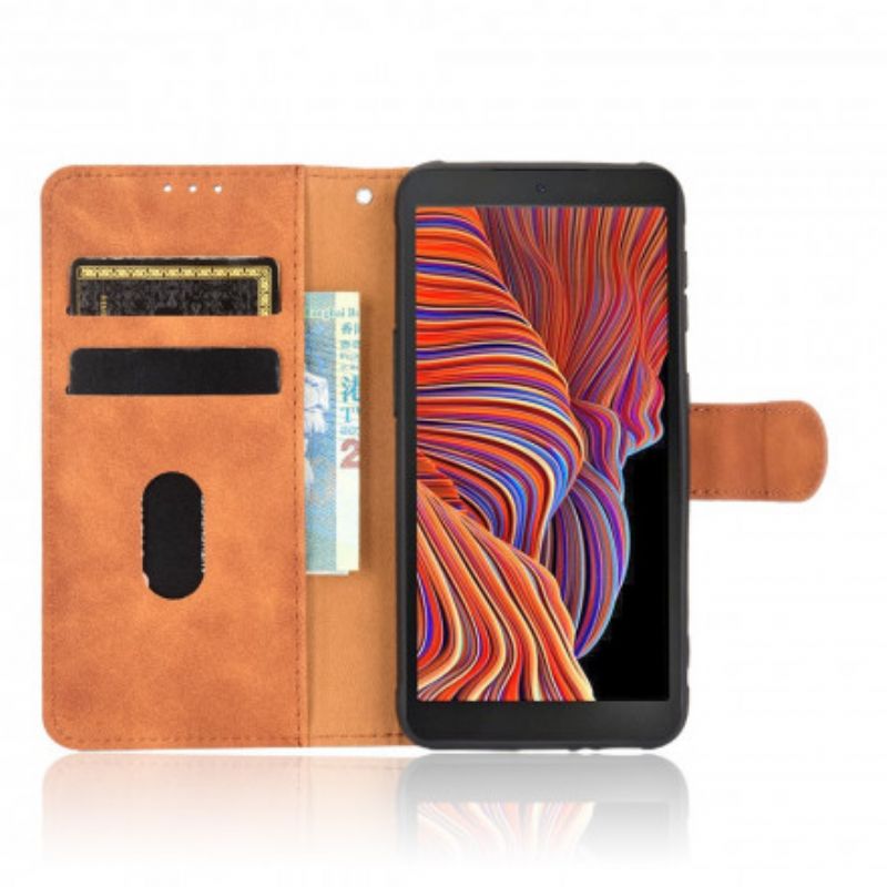 Folio-hoesje Samsung Galaxy Xcover 5 Telefoonhoesje Huid-aanraking