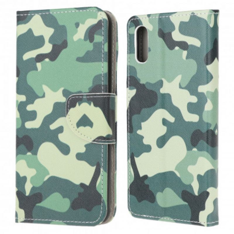 Folio-hoesje Samsung Galaxy Xcover 5 Telefoonhoesje Militaire Camouflage