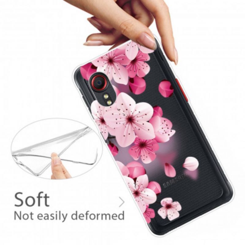 Hoesje Voor Samsung Galaxy Xcover 5 Kleine Roze Bloemen