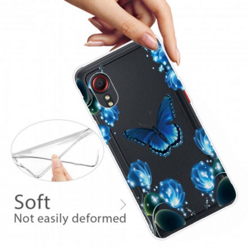 Hoesje Voor Samsung Galaxy Xcover 5 Luxe Vlinder
