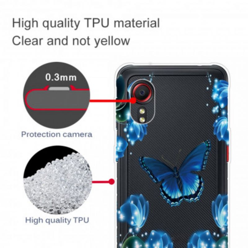 Hoesje Voor Samsung Galaxy Xcover 5 Luxe Vlinder