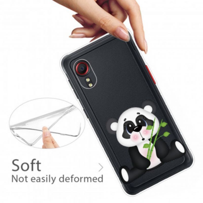 Hoesje Voor Samsung Galaxy Xcover 5 Transparante Sad Panda