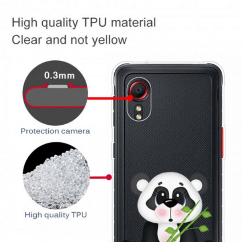 Hoesje Voor Samsung Galaxy Xcover 5 Transparante Sad Panda