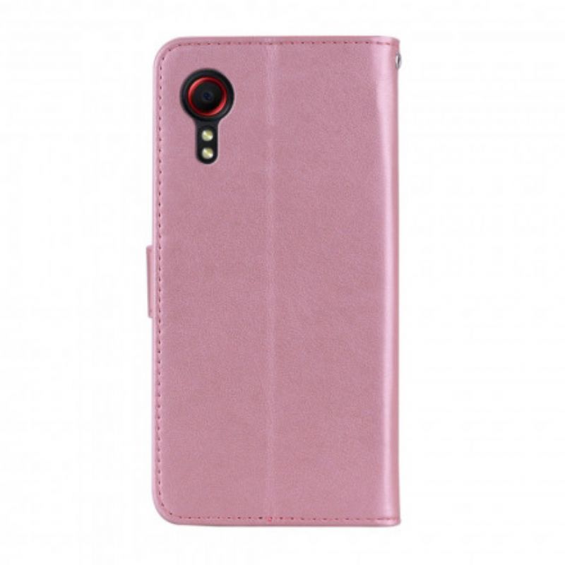 Leren Hoesje Samsung Galaxy Xcover 5 Uil Mandala En Charm