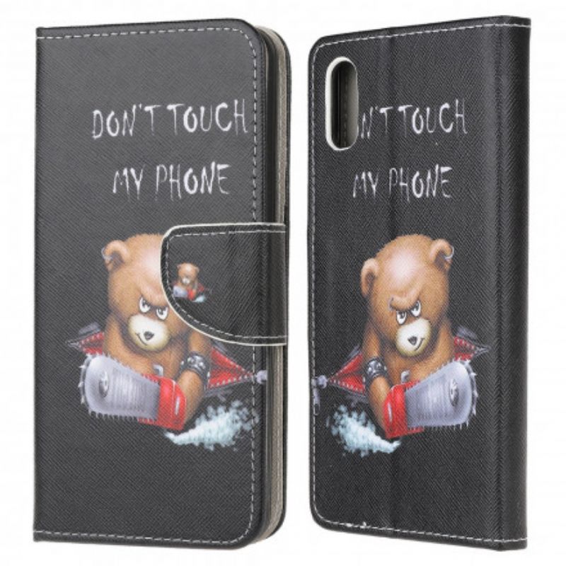 Leren Hoesje Voor Samsung Galaxy Xcover 5 Gevaarlijke Beer