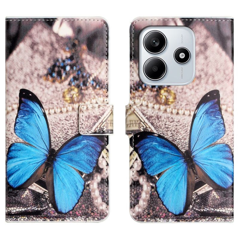 Bescherming Hoesje Xiaomi Redmi Note 14 4g Blauwe Vlinder