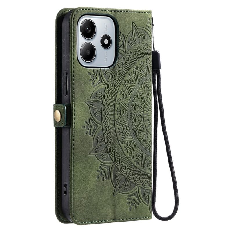 Bescherming Hoesje Xiaomi Redmi Note 14 4g Mandala Met Suède-effect En Zon