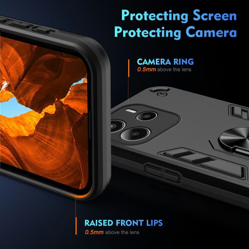 Cover Hoesje Xiaomi Redmi Note 14 4g Telefoonhoesje Hybride Met Ringhouder