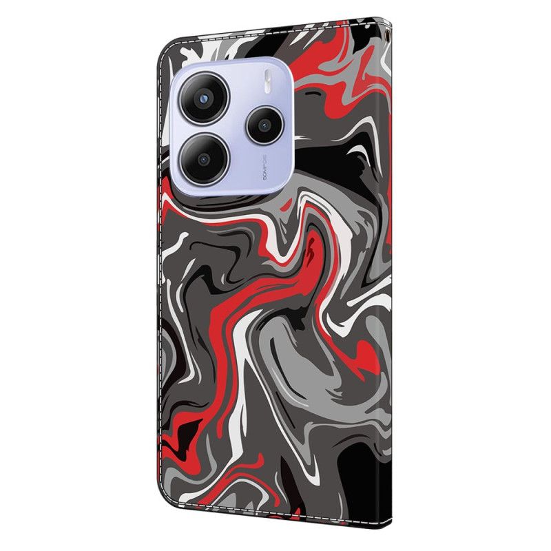 Flip Case Leren Xiaomi Redmi Note 14 4g Artistiek Patroon