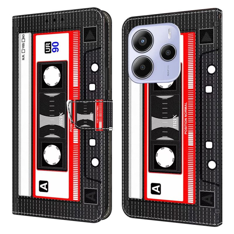 Flip Case Leren Xiaomi Redmi Note 14 4g Cassettepatroon