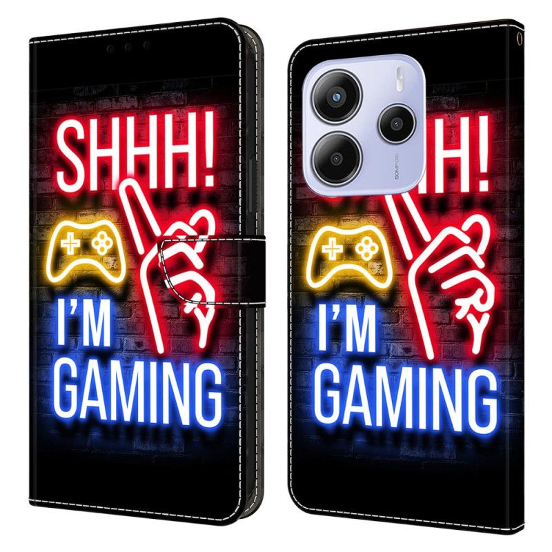 Flip Case Leren Xiaomi Redmi Note 14 4g Ik Ben Aan Het Gamen