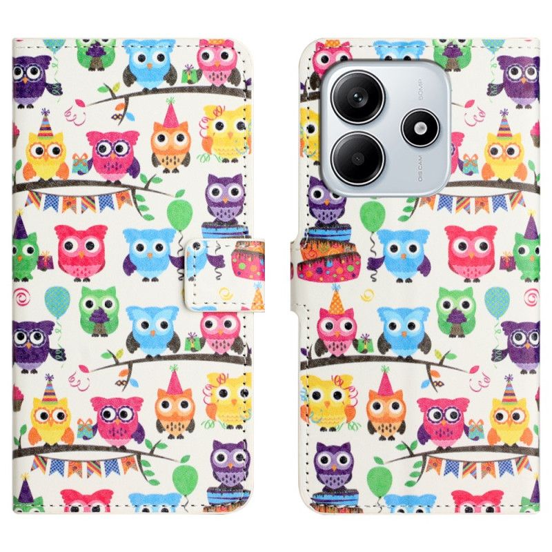 Flip Case Leren Xiaomi Redmi Note 14 4g Uilenstam