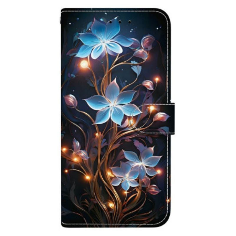 Folio-hoesje Xiaomi Redmi Note 14 4g Telefoonhoesje Bloemenpatroon