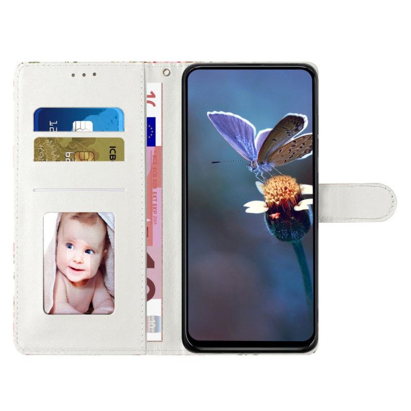 Folio-hoesje Xiaomi Redmi Note 14 4g Telefoonhoesje Bloemenpoëzie