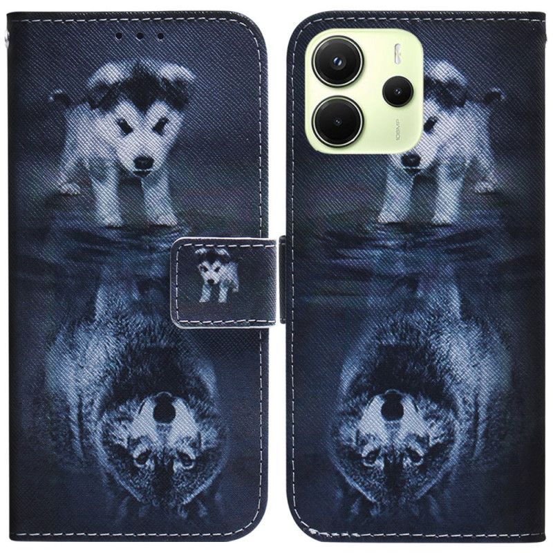 Folio-hoesje Xiaomi Redmi Note 14 4g Telefoonhoesje Puppydroom