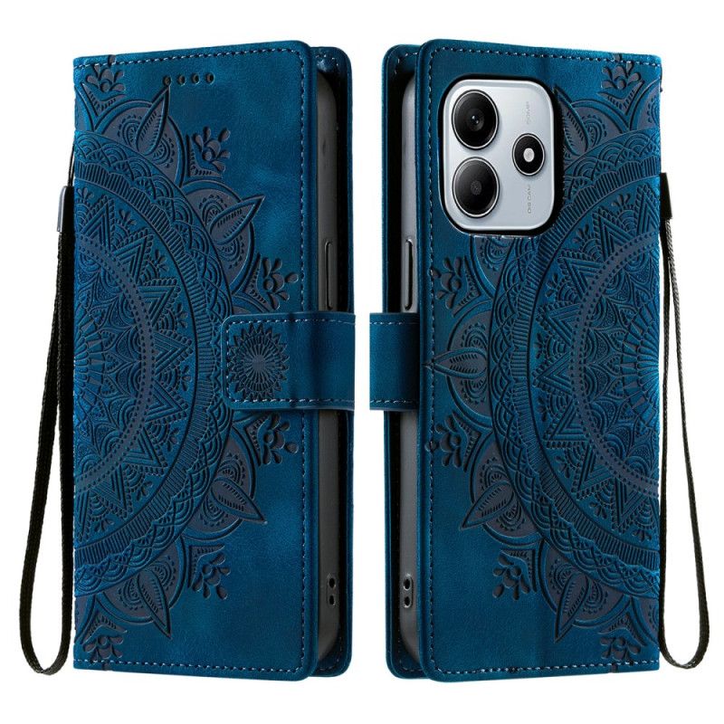 Folio-hoesje Xiaomi Redmi Note 14 4g Telefoonhoesje Suède-effect Met Band