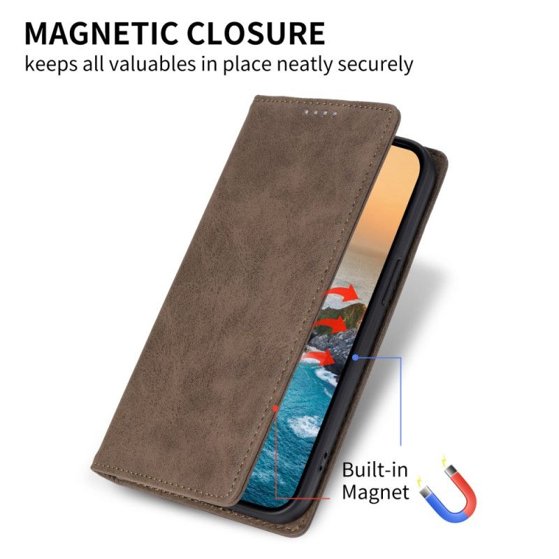 Folio-hoesje Xiaomi Redmi Note 14 4g Vintage Rfid-blokkering