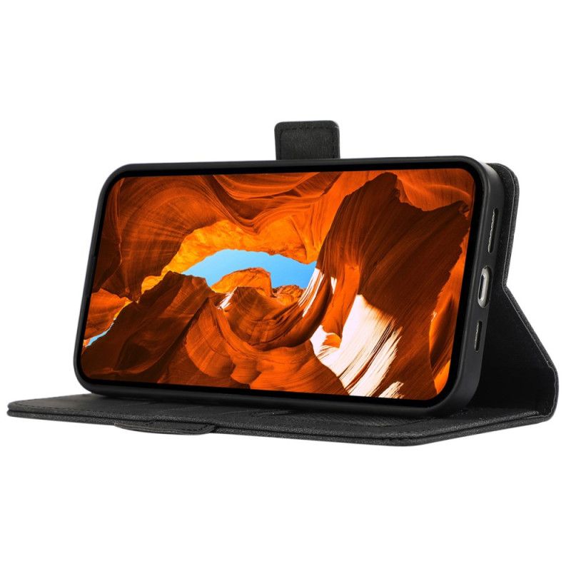 Leren Hoesje Voor Xiaomi Redmi Note 14 4g Abeel Suède-effect