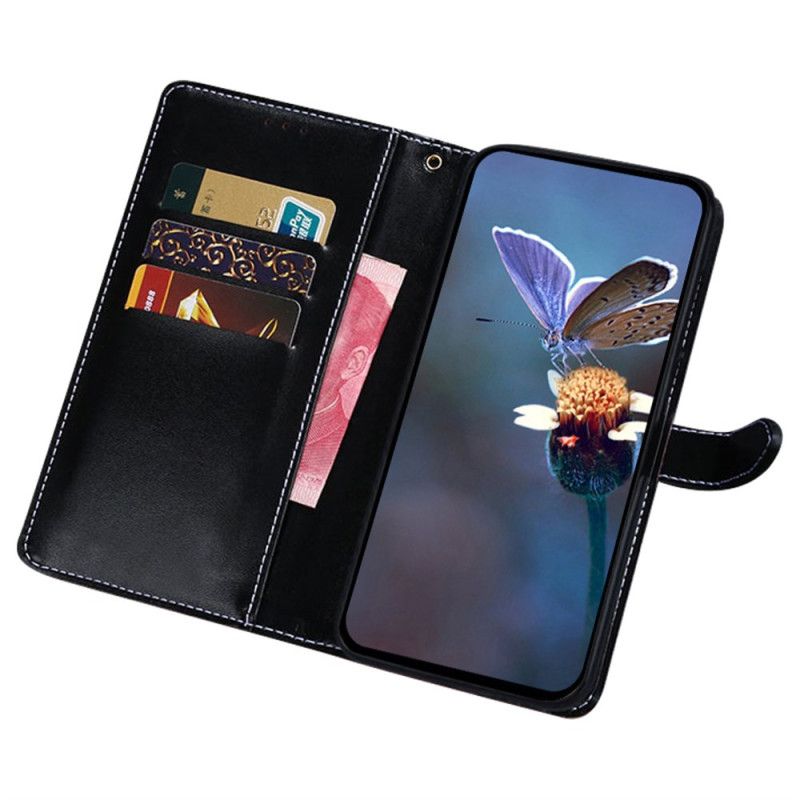 Leren Hoesje Voor Xiaomi Redmi Note 14 4g Krokodillenprint Idewei