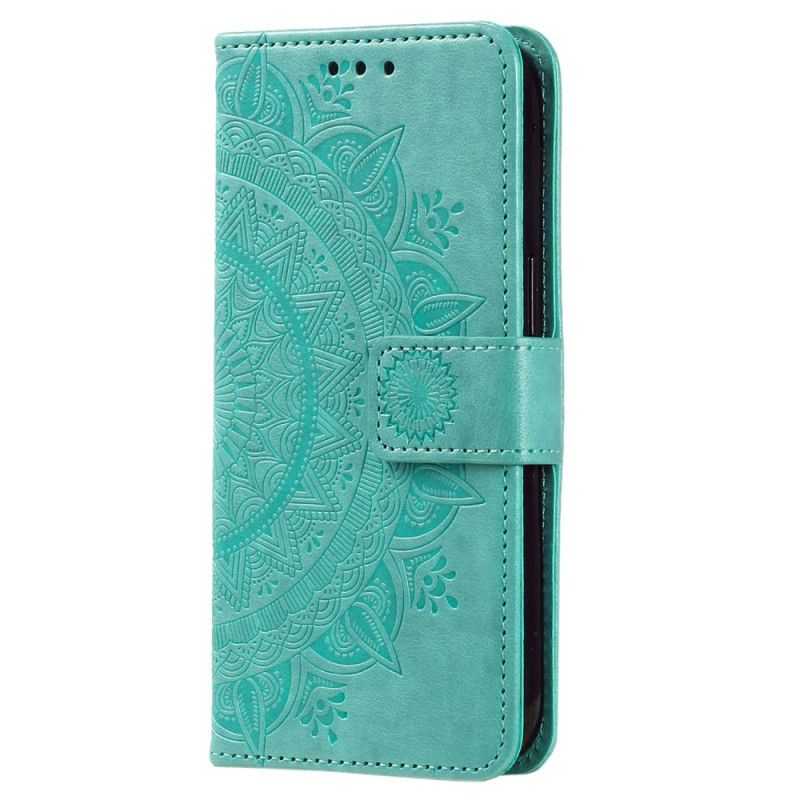 Leren Hoesje Voor Xiaomi Redmi Note 14 4g Mandala Met Zon