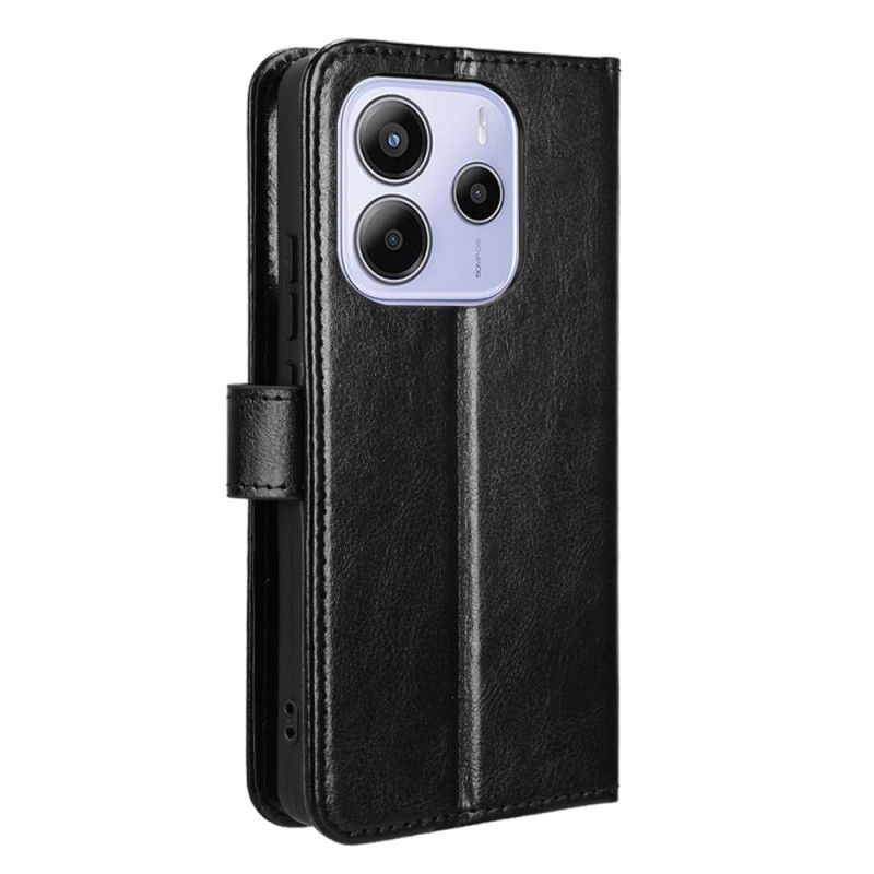 Leren Hoesje Voor Xiaomi Redmi Note 14 4g Opvallend Imitatieleer