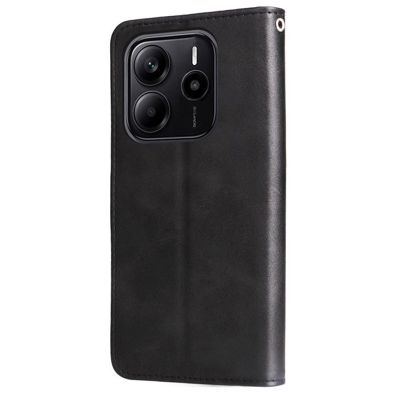 Leren Hoesje Voor Xiaomi Redmi Note 14 4g Portemonnee Met Rits